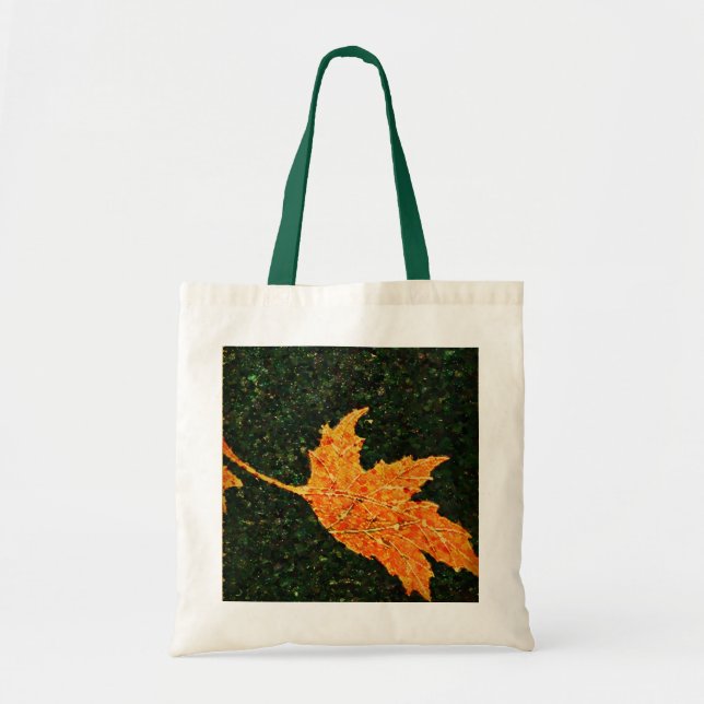 Fallande Löv Oljemålning Tote Bag Tygkasse (Framsidan)