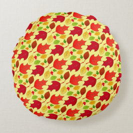 Fallande Löv Rund Kudde