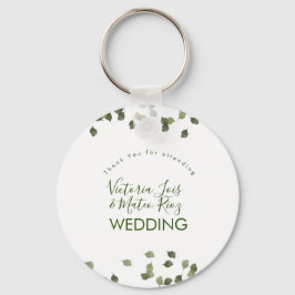 Fallande Löv sjunker Greenery Tack hösten Nyckelring