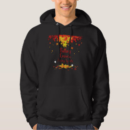 Fallande Löv Stigning spiritfärgad höst Hoodie