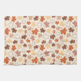 Fallande löv, thanksgivingar på jordhösten kökshandduk