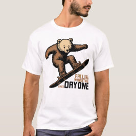 Fallande med stil sedan första dagen t shirt