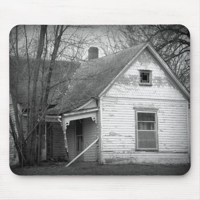 Fallande ner, övergivna hus musmatta (Framsidan)