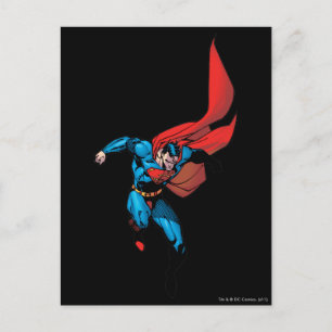 Fallande ner - Superman Vykort