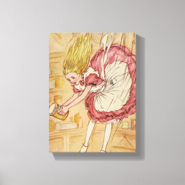 Fallande nere vid Kanin Hål Canvastryck (Framsida)