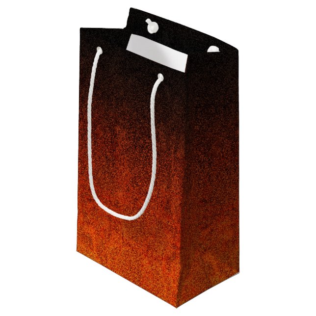 Fallande Orange och svart Glitter-övertoning (Framsidan Vinklad)