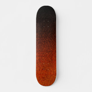 Fallande Orange och svart Glitter-övertoning Skateboard Bräda 20 Cm