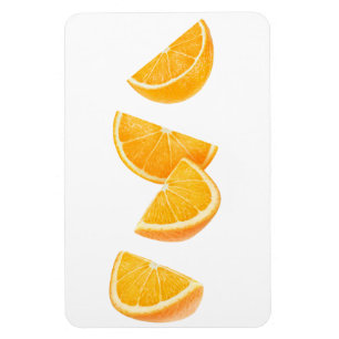 Fallande orangen delarare magnet