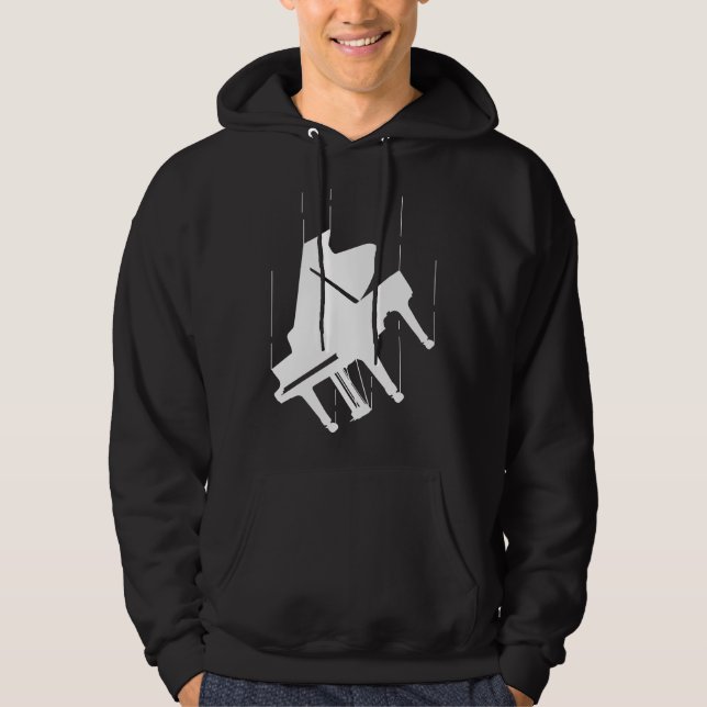 Fallande Piano Hoodie (Framsida)