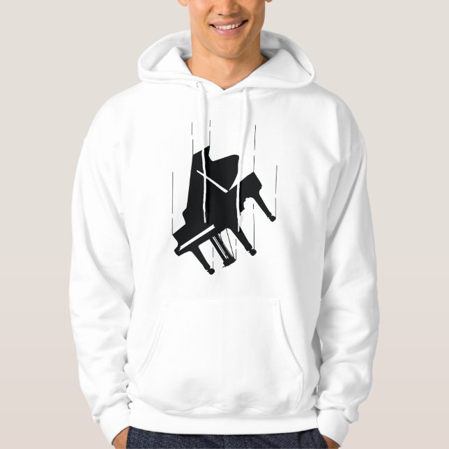 Fallande Piano Hoodie (Framsida)