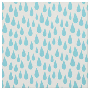 Fallande Raindrops för Ombre blått Tyg