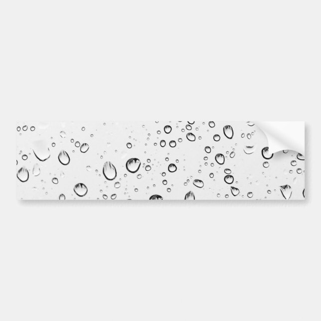 Fallande regndroppar bildekal (Framsidan)