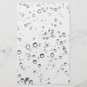 Fallande regndroppar brevpapper