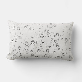 Fallande regndroppar lumbarkudde