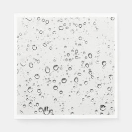 Fallande regndroppar pappersservett