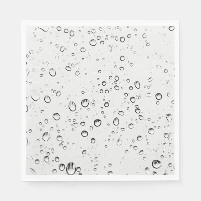 Fallande regndroppar pappersservett (Framsidan)