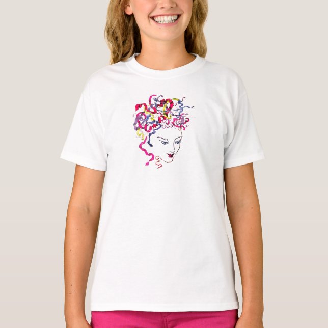Fallande Rosett band ~ Tshirt Tee Shirt (Framsida)