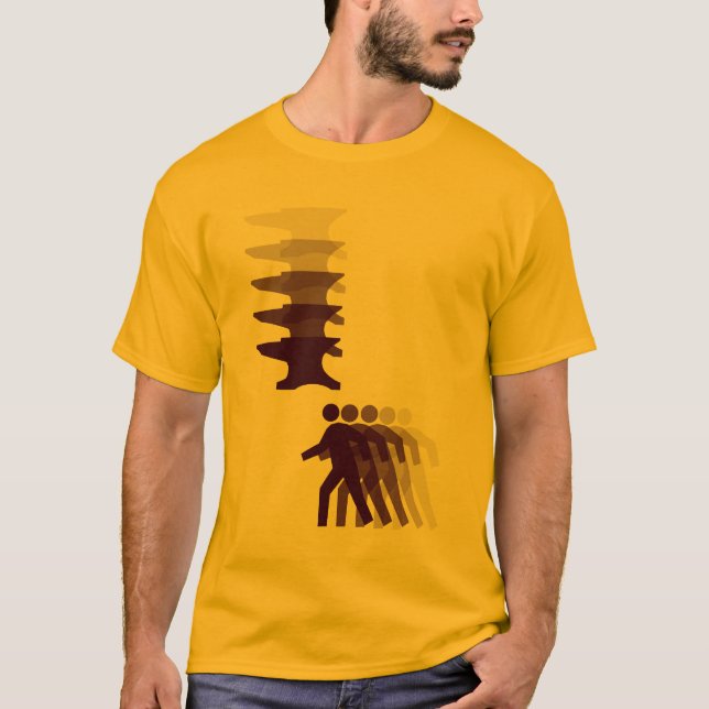 Fallande städ tee shirt (Framsida)