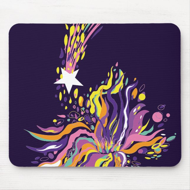 Fallande stjärna. musmatta (Framsidan)