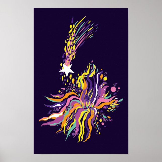 Fallande stjärna. poster (Framsidan)