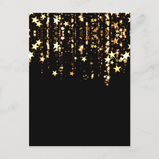 fallande stjärnor vykort (Framsida)