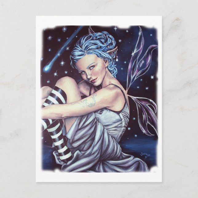 fallande stjärnor vykort (Framsida)