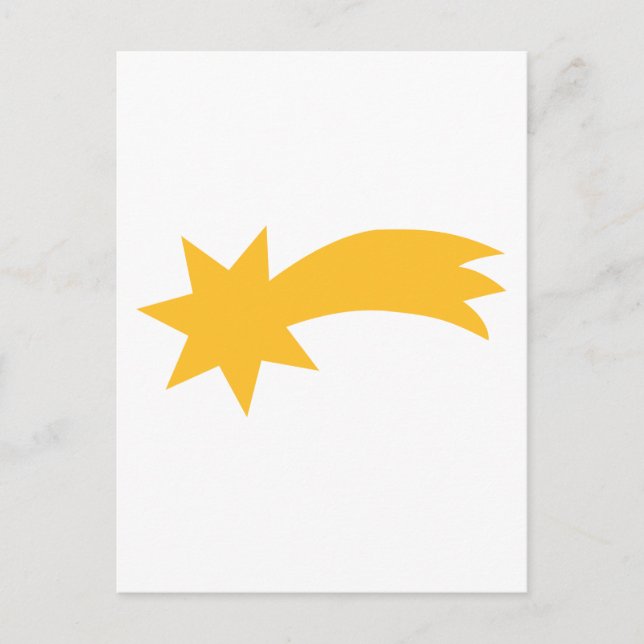 Fallande tagningsstjärna vykort (Framsida)