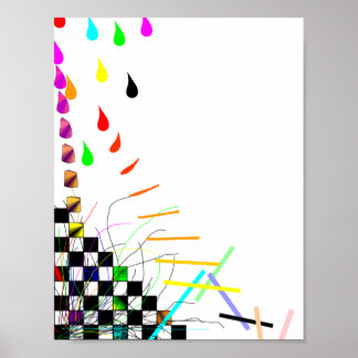 Fallande till Ställe Poster