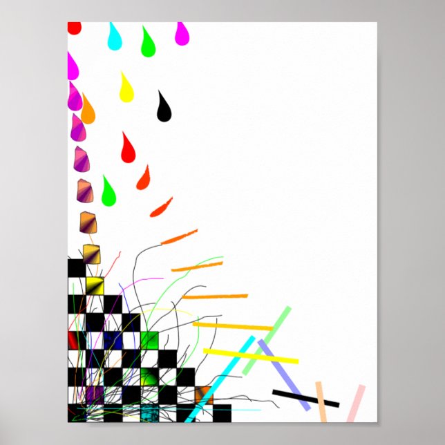 Fallande till Ställe Poster (Framsidan)