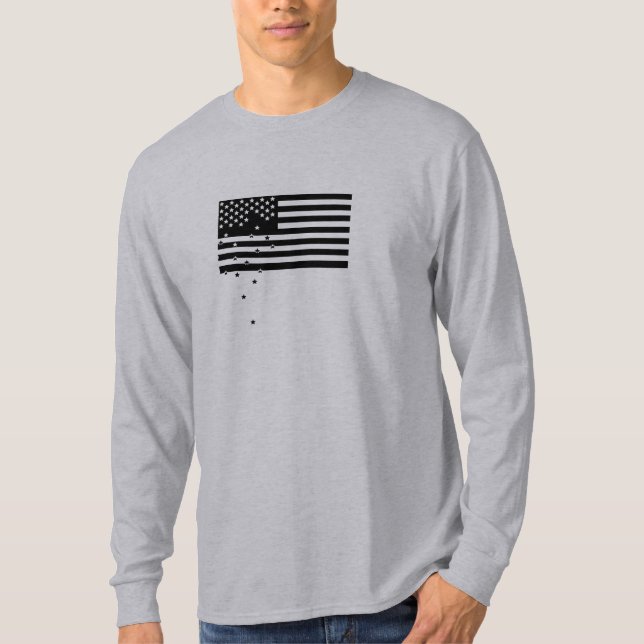 Fallande utslagsplats för stjärnaOD-grå färg Tröja (Framsida)