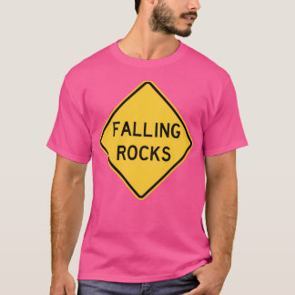 Fallande vägskylt Sten T Shirt