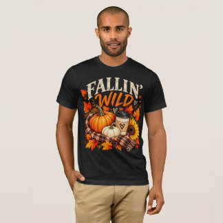 Fallande Vild Pumpa Höst | Höst Grafisk Anpassad T Shirt