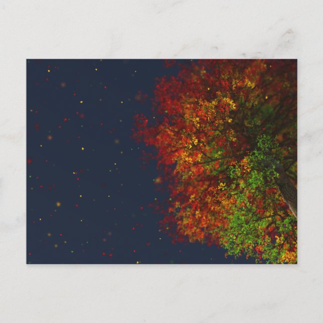 Fallande vykort för regnbåge (Framsida)