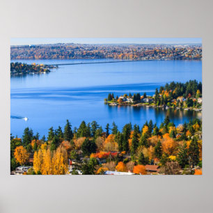 Fallare färg vid Bellevue Poster