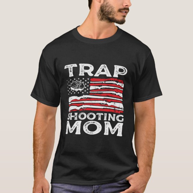 Fällavskjutning av Mamma Gun-Höger amerikanska Fla T Shirt (Framsida)