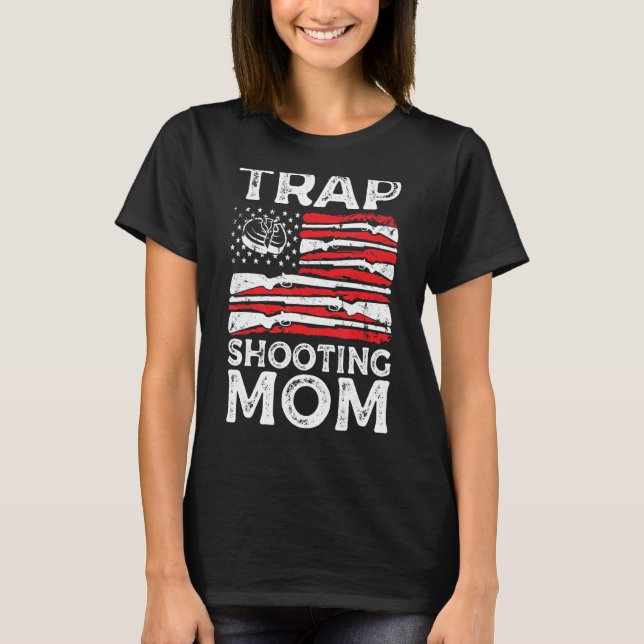 Fällavskjutning av Mamma Gun-Höger amerikanska Fla T Shirt (Framsida)
