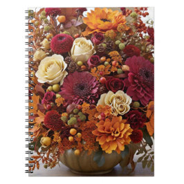 Fallblommor, fotopatbok Spiral Anteckningsbok