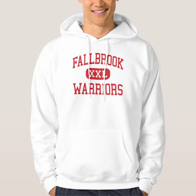 Fallbrook - krigare - kick - Fallbrook Kalifornien Hoodie (Framsida)
