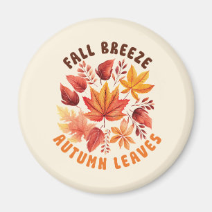Fallbryggning, Höst löv-Whimsiskt Fall Foliage Magnet