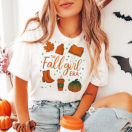 fälld tjej era skjorta, Höst tjej skjorta present, T Shirt