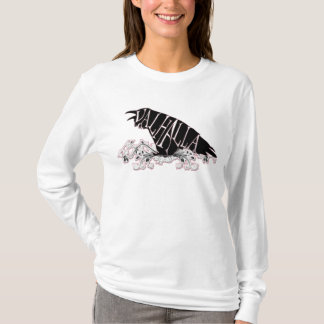 Fallegur korpsvarta Valhalla Tee Shirt