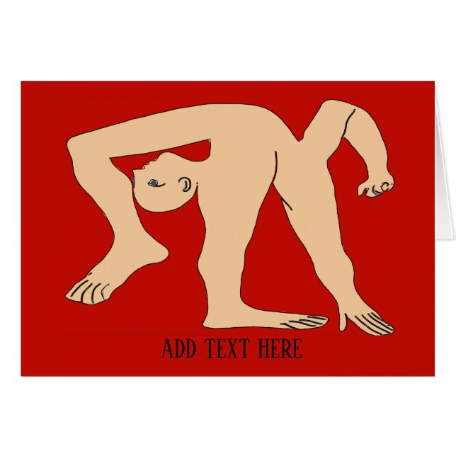 Fallen, Abstrakten Hälsningskort (Framsidan Horizontal)