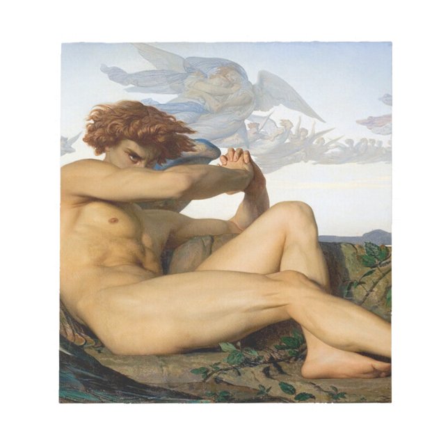 Fallen Angel Alexandre Cabanel Original Anteckningsblock (Framsida)