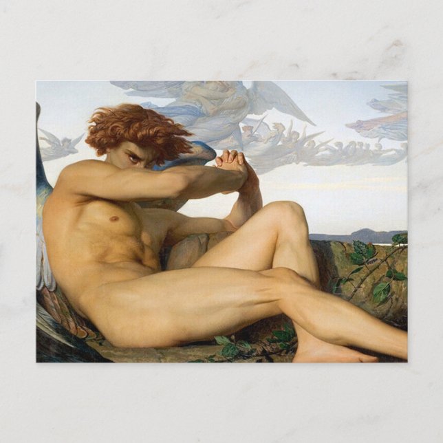 Fallen Angel Alexandre Cabanel Original Vykort (Framsida)