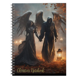 Fallen Angel Couple Anteckningsbok