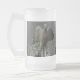 Fallen Angel Dove Frosted Glass Mugg