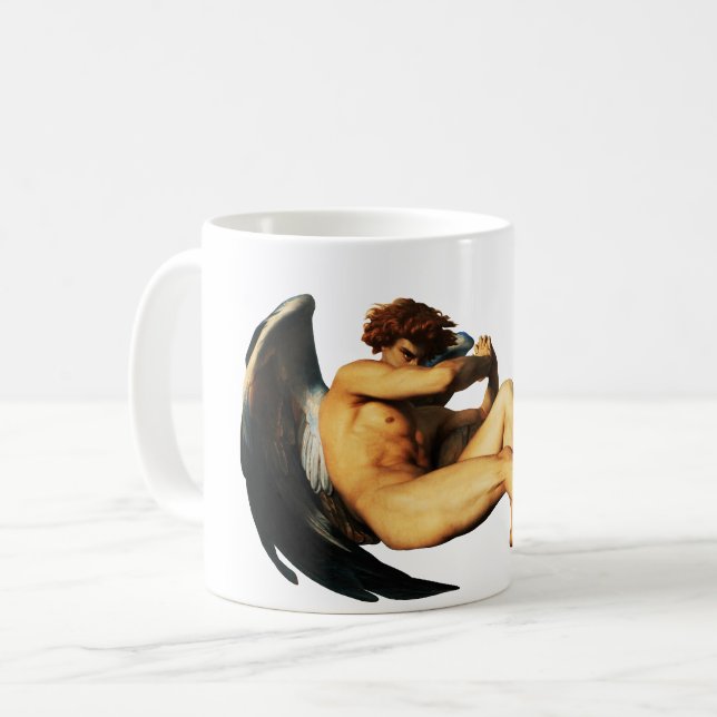 Fallen Angel-målning av Alexandre Cabanel Kaffemugg (Framsida vänster)