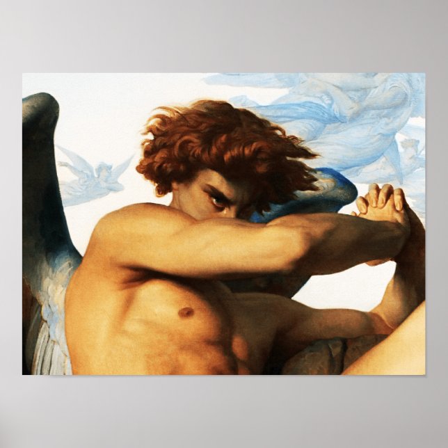 Fallen Angel-målning av Alexandre Cabanel Poster (Framsidan)