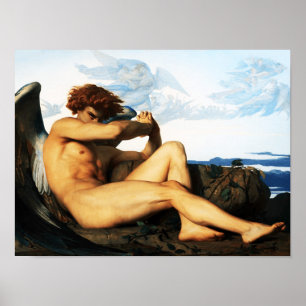 Fallen Angel-målning av Alexandre Cabanel Poster