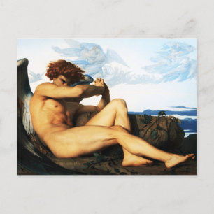 Fallen Angel-målning av Alexandre Cabanel Vykort